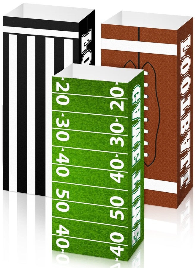 Funrous 36 Packs Football Party Bags Football Paper Gift Treat Candy Bags for Game Day Themed Party Favors Decorations Bowl Supplies - Image 1